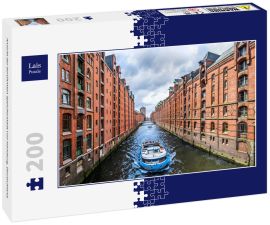 Lais Puzzle - Ansicht der berühmten Speicherstadt von Hamburg, Deutschland.  - 200 Teile