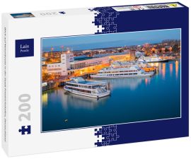 Lais Puzzle - Blick auf Motorboote in der Stadt Friedrichshafen, Deutschland
 - 200 Teile