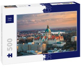 Lais Puzzle - Ansicht des Rathauses von Hannover, Deutschland. - 500 Teile