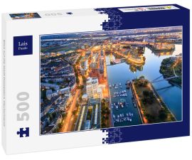 Lais Puzzle - Blick auf die Stadt Düsseldorf, Deutschland. - 500 Teile