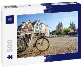 Lais Puzzle - Blick auf die Stadt Erfurd, Bundesland Thüringen, Deutschland.  - 500 Teile