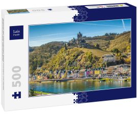 Lais Puzzle - Ansicht der historischen Stadt Cochem mit Mosel, Rheinland-Pfalz, Deutschland. - 500 Teile