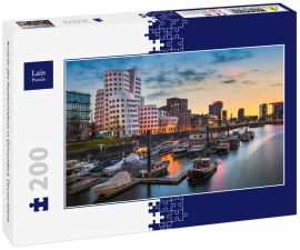 Lais Puzzle - Ansicht des Medienhafens in Düsseldorf, Deutschland. - 200 Teile