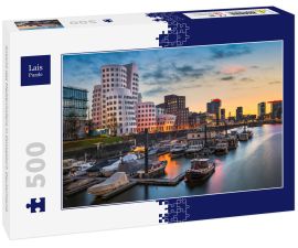 Lais Puzzle - Ansicht des Medienhafens in Düsseldorf, Deutschland. - 500 Teile