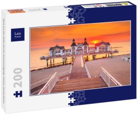 Lais Puzzle - Blick auf den Sellin-Kai bei Sonnenaufgang, Ostsee, Deutschland
 - 200 Teile