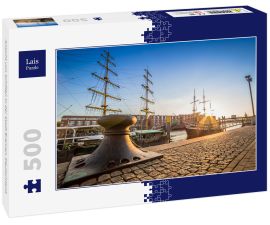 Lais Puzzle - Ansicht von Schiffen in der Stadt Bremen, Deutschland  - 500 Teile