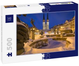Lais Puzzle - Blick auf die Stadt Halle Saale, Deutschland.  - 500 Teile