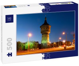 Lais Puzzle - Ansicht des Wasserturms Halle, Deutschland.  - 500 Teile