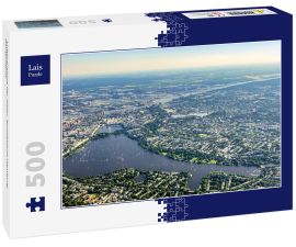 Lais Puzzle - Luftaufnahme der Alster, Bundesland Hamburg, Deutschland. - 500 Teile
