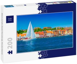 Lais Puzzle - Blick auf die Stadt Flensburg, Deutschland. - 200 Teile