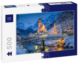 Lais Puzzle -  Ansicht der Kirche in Ramsau, Deutschland
 - 500 Teile