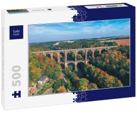 Lais Puzzle - Ansicht des Gohrener Viadukts, Deutschland. - 500 Teile
