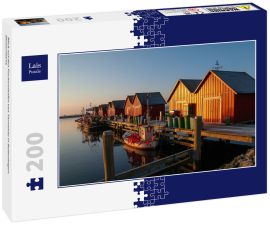 Lais Puzzle - Blick auf den Fischereihafen von Tarnewitz in Boltenhagen. Deutschland. - 200 Teile
