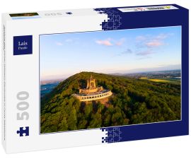 Lais Puzzle - Ansicht des Kaiser-Wilhelm-Denkmals in Porta Westfalica, Deutschland.  - 500 Teile