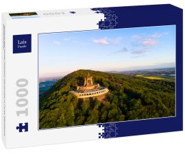 Lais Puzzle - Ansicht des Kaiser-Wilhelm-Denkmals in Porta Westfalica, Deutschland.  - 1.000 Teile