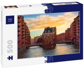 Lais Puzzle - Ansicht der Speicherstadt, Bundesland Hamburg, Deutschland. - 500 Teile