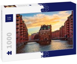 Lais Puzzle - Ansicht der Speicherstadt, Bundesland Hamburg, Deutschland. - 1.000 Teile