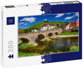 Lais Puzzle - Ansicht der alten Ahrbrücke bei Rech im Ahrtal, Rheinland-Pfalz, Deutschland. 
 - 200 Teile