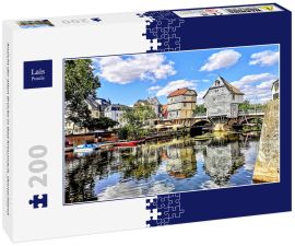 Lais Puzzle - Ansicht der alten Brücke in Bad Kreuznach, Deutschland.  - 200 Teile