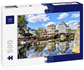 Lais Puzzle - Ansicht der alten Brücke in Bad Kreuznach, Deutschland.  - 500 Teile