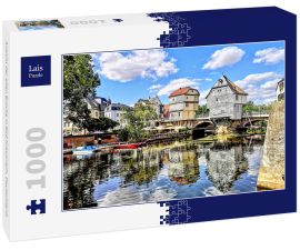 Lais Puzzle - Ansicht der alten Brücke in Bad Kreuznach, Deutschland.  - 1.000 Teile