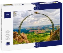 Lais Puzzle - Blick auf den Adlerbogen auf dem Donnersberg, bei Dannenfels, Rheinland-Pfalz, Deutschland.  - 500 Teile