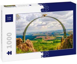 Lais Puzzle - Blick auf den Adlerbogen auf dem Donnersberg, bei Dannenfels, Rheinland-Pfalz, Deutschland.  - 1.000 Teile