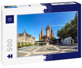 Lais Puzzle - Ansicht des Marktplatzes, Wiesbaden, Hessen, Deutschland. - 500 Teile