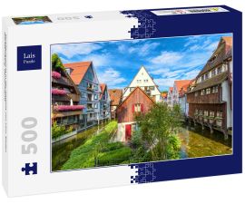 Lais Puzzle - Straßenansicht in der Altstadt von Ulm, Baden Württemberg, Deutschland - 500 Teile