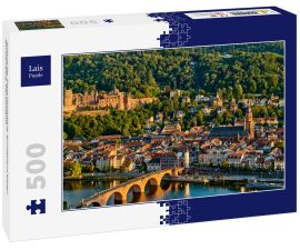 Lais Puzzle - Ansicht der Stadt Heidelberg, Bundesland Baden Württemberg, Deutschland - 500 Teile