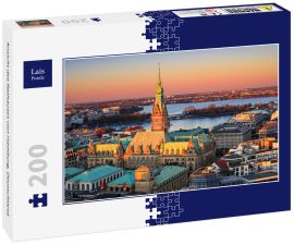 Lais Puzzle - Ansicht des Rathauses von Hamburg, Deutschland. - 200 Teile