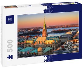 Lais Puzzle - Ansicht des Rathauses von Hamburg, Deutschland. - 500 Teile