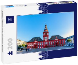 Lais Puzzle - Ansicht des Marktplatzes und des Alten Rathauses, Mannheim, Deutschland - 200 Teile
