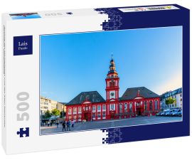 Lais Puzzle - Ansicht des Marktplatzes und des Alten Rathauses, Mannheim, Deutschland - 500 Teile
