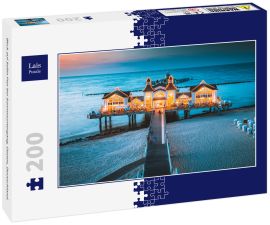 Lais Puzzle - Blick auf Sellin Pier bei Sonnenuntergang, Ostsee, Deutschland. - 200 Teile
