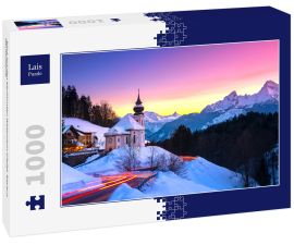 Lais Puzzle - Blick auf den berühmten Watzmann-Gipfel, Bayern, Deutschland   - 1.000 Teile