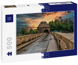 Lais Puzzle - Blick auf die Brücke am Edersee, Hessen, Deutschland.  - 500 Teile
