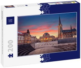 Lais Puzzle - Ansicht des Chemnitzer Opernhauses und der St. Petri Kirche, Deutschland. - 200 Teile