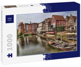 Lais Puzzle - Blick auf den Hafen von Lüneburg, Niedersachsen, Deutschland. - 1.000 Teile