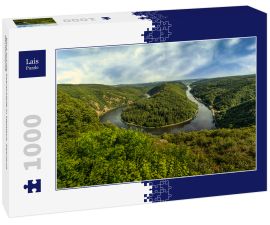 Lais Puzzle - Blick auf die Saarschleife in Mettlach, Saarland, Deutschland. - 1.000 Teile