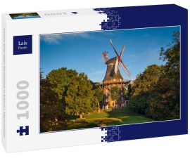 Lais Puzzle - Ansicht einer alten Windmühle in Bremen, Deutschland - 1.000 Teile