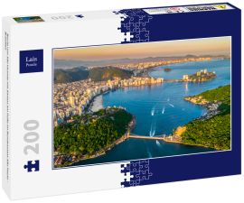 Lais Puzzle - Bucht von São Vicente mit Santos am Fuße im Bundesstaat São Paulo - Brasilien - 200 Teile