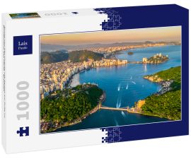 Lais Puzzle - Bucht von São Vicente mit Santos am Fuße im Bundesstaat São Paulo - Brasilien - 1.000 Teile