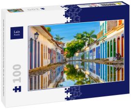 Lais Puzzle - Straße des historischen Zentrums in Paraty, Rio de Janeiro, Brasilien - 100 Teile