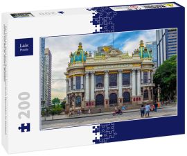 Lais Puzzle - Das Theatro Municipal (Stadttheater) ist ein Opernhaus im Stadtteil Centro von Rio de Janeiro, Brasilien - 200 Teile