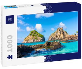 Lais Puzzle - Blick auf den Morro dos Dois Irmãos in Fernando de Noronha, einer paradiesischen tropischen Insel vor der Küste Brasiliens - 1.000 Teile