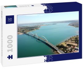 Lais Puzzle - Eine schöne Luftaufnahme der JK-Brücke in Brasilia, Brasilien - 1.000 Teile