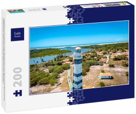 Lais Puzzle - Preguiças-Leuchtturm (oder Mandacaru-Leuchtturm) bei Barreirinhas während der Fahrt nach Lençóis Maranhenses, Brasilien - 200 Teile