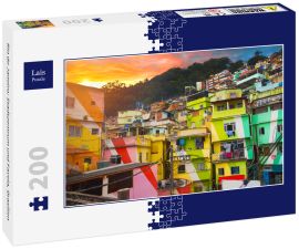 Lais Puzzle - Rio de Janeiro: Stadtzentrum und Favela, Brasilien - 200 Teile