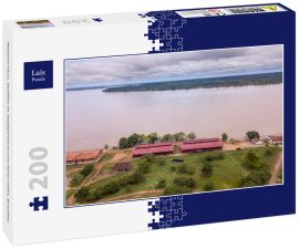 Lais Puzzle - Madeira-Fluss, Straßen im Stadtzentrum von Porto Velho, Brasilien - 200 Teile